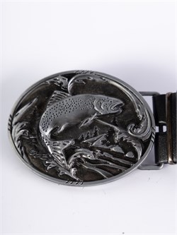 Мужской кожаный ремень Holyrus Рыба rem172