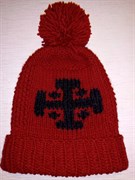 Шапка Holyrus Иерусалимский Крест красная shap777