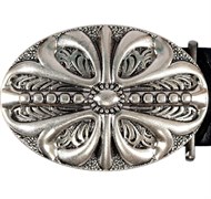 Кожаный ремень Holyrus Цветок Веры rem162