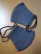 Многоразовая маска для лица защитная льняная 8796