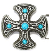 Ремень Holyrus Крест Бирюза rem146