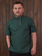 Косоворотка Holyrus Зеленый Стиль S с коротким рукавом rub0604KS