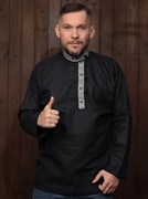 Косоворотка Holyrus Славянская Чёрная rub0401
