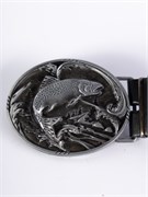 Мужской кожаный ремень Holyrus Рыба rem172