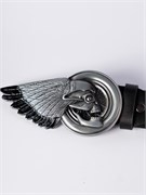 Мужской кожаный ремень Holyrus Череп Скорость rem176