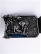 Мужской кожаный ремень Holyrus Слоны rem181