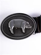 Мужской кожаный ремень Holyrus Свинья rem183