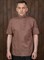 Косоворотка Holyrus Коричневый Стиль с коротким рукавом rub0606K Косоворотка Holyrus Коричневый Стиль с коротким рукавом rub0606K